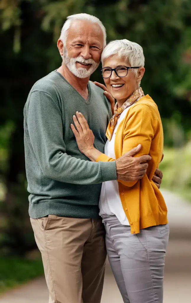 portrait of smiling retired couple outdoors three core principles